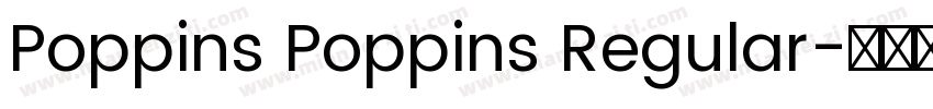 Poppins Poppins Regular字体转换